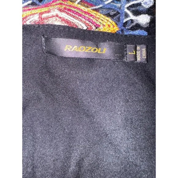 Raozoli Colorful Embroidery Blouse Tunic Women Size Large - Picture 8 of 10